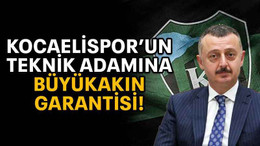Kocaelispor’un teknik adamına Büyükakın garantisi!